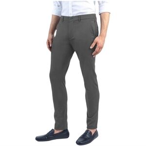 Twillory Performance Grey Golf Dress Preppy Stretch Tailored Fit Pants - Men's
